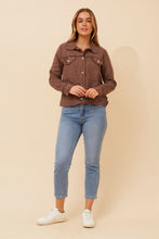 Load image into Gallery viewer, SASKIA ITALIAN LINEN JACKET - BROWN