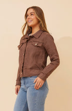 Load image into Gallery viewer, SASKIA ITALIAN LINEN JACKET - BROWN