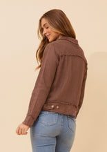 Load image into Gallery viewer, SASKIA ITALIAN LINEN JACKET - BROWN