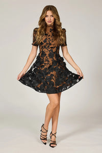 ENCHANTED GARDEN ALINE COCKTAIL DRESS