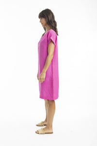 EMMY LINEN DRESS - ORIENTIQUE