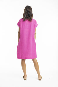 EMMY LINEN DRESS - ORIENTIQUE