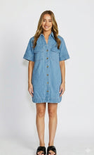 Load image into Gallery viewer, PHOENIX DENIM SHIRT DRESS