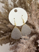 Load image into Gallery viewer, GOLD &amp; SILVER GLITTER DROP EARRINGS