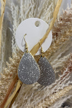 Load image into Gallery viewer, GOLD &amp; SILVER GLITTER DROP EARRINGS