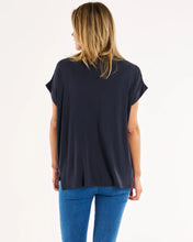 Load image into Gallery viewer, FALLON BAMBOO TOP - NAVY