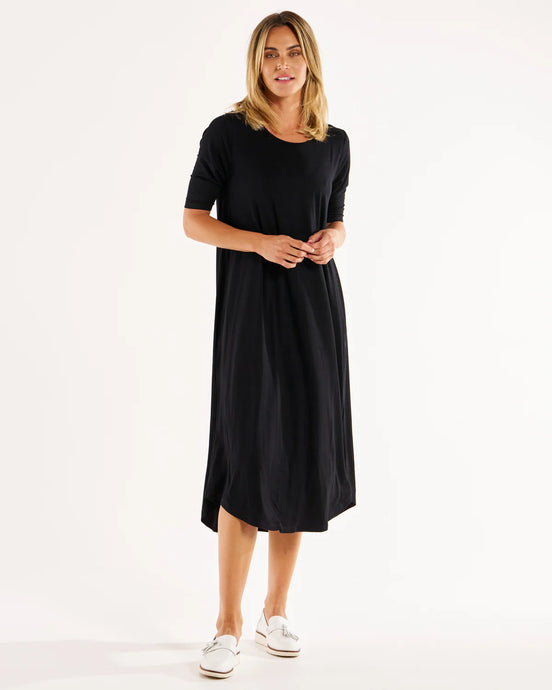 MARLENE BAMBOO DRESS - BLACK