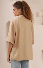 Load image into Gallery viewer, VALENCIA LINEN JACKET / TOP - NATURAL
