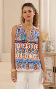 ISA BLUE TANK TOP