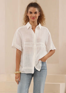 BANKS WHITE COTTON SHIRT