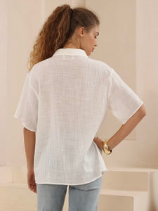 BANKS WHITE COTTON SHIRT