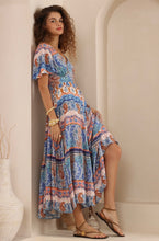 Load image into Gallery viewer, ISA BLUE MAXI DRESS