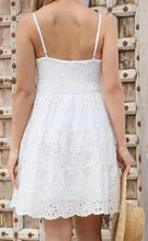 Load image into Gallery viewer, CHANELLE WHITE EMBROIDERED SUN DRESS