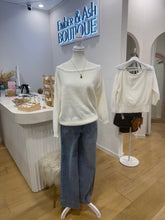 Load image into Gallery viewer, POLLY FLUFFY OFF SHOULDER JUMPER - WHITE