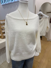 Load image into Gallery viewer, POLLY FLUFFY OFF SHOULDER JUMPER - WHITE