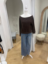 Load image into Gallery viewer, POLLY FLUFFY OFF SHOULDER JUMPER - BROWN
