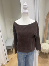 Load image into Gallery viewer, POLLY FLUFFY OFF SHOULDER JUMPER - BROWN