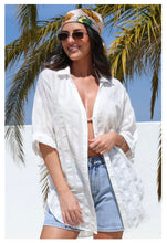 Load image into Gallery viewer, BEACH DAYS RELAXED COTTON SHIRT - WHITE