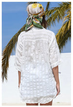 Load image into Gallery viewer, BEACH DAYS RELAXED COTTON SHIRT - WHITE