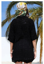 Load image into Gallery viewer, BEACH DAYS RELAXED COTTON SHIRT - BLACK