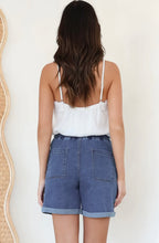 Load image into Gallery viewer, GIGI DARK DENIM SHORTS