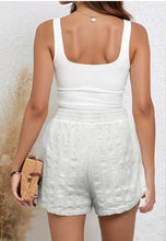 Load image into Gallery viewer, BEACH DAYS COTTON SHORTS - WHITE