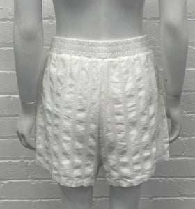 BEACH DAYS COTTON SHORTS - WHITE