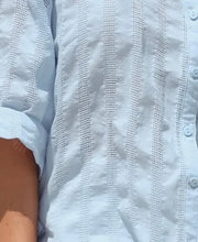 Load image into Gallery viewer, BEACH DAYS RELAXED COTTON SHIRT - BLUE