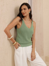 Load image into Gallery viewer, FAITH KNIT TANK - SAGE