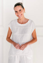 Load image into Gallery viewer, IVY LINEN TOP WHITE - SOUL SPARROW