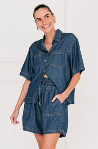 CALLA DENIM SHIRT - SOUL SPARROW