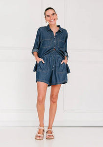 CALLA DENIM SHIRT - SOUL SPARROW