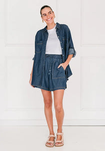 CALLA DENIM SHIRT - SOUL SPARROW