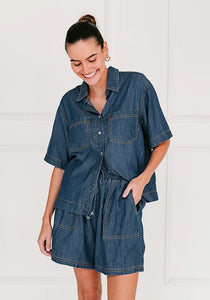 CALLA DENIM SHIRT - SOUL SPARROW