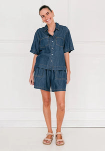 CALLA DENIM SHORTS - SOUL SPARROW