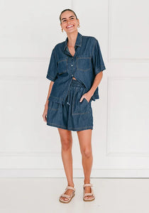 CALLA DENIM SHIRT - SOUL SPARROW