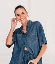 Load image into Gallery viewer, CALLA DENIM SHIRT - SOUL SPARROW