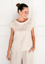 Load image into Gallery viewer, IVY LINEN TOP OATMEAL - SOUL SPARROW