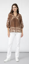Load image into Gallery viewer, BIRDS OF PARADISE BLOUSE - BROWN