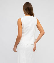 Load image into Gallery viewer, ELANOR WHITE TIE UP VEST