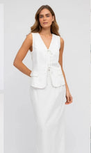 Load image into Gallery viewer, ELANOR WHITE TIE UP VEST