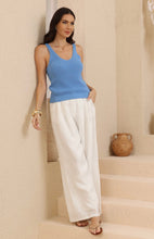 Load image into Gallery viewer, FAITH KNIT TANK - BLUE