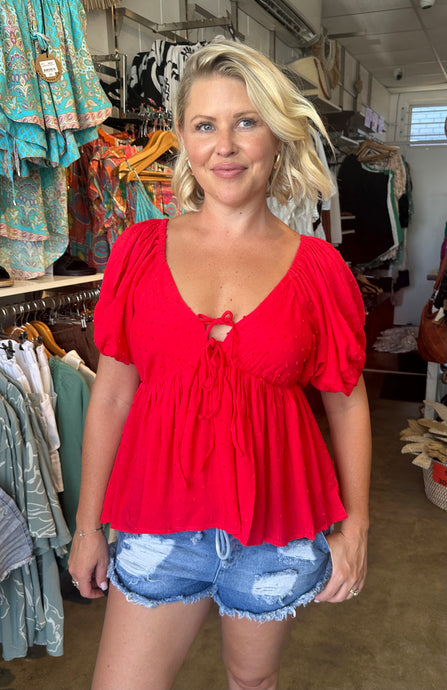 MOLLY TOP - RED