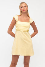 Load image into Gallery viewer, MINAMI SHORT DRESS - YELLOW