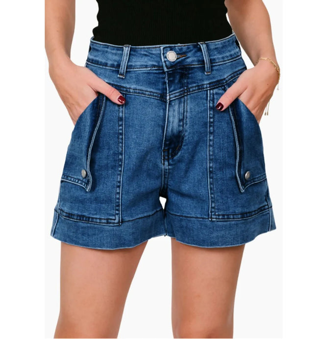 JAGGER DENIM SHORTS - DARK BLUE