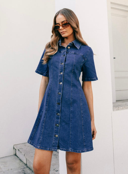 CHRISSY DENIM DRESS