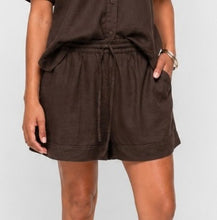 Load image into Gallery viewer, PAIGE LINEN SHORTS - BROWN