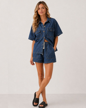 Load image into Gallery viewer, LEE DENIM SHORTS &amp; TOP SET