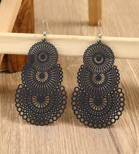 Load image into Gallery viewer, BLACK BOHO EARRINGS