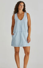 Load image into Gallery viewer, MARCY DENIM SHIFT DRESS - BLEACH BLUE